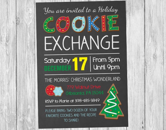 Christmas Cookie Exchange Invitation