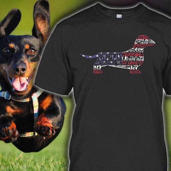 dachshund flag shirt