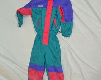 Kids Youth Columbia Nylon One Peice Wind Suit - Youth Size Small