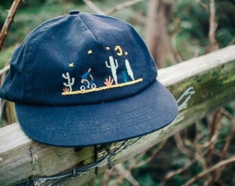 Cactus Chain Stitched Dad Hat