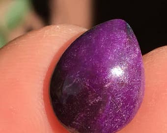 4ct Pear Sugilite Cabochon