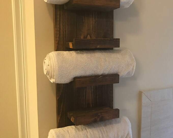 Reclaimed Wood Towel Rack