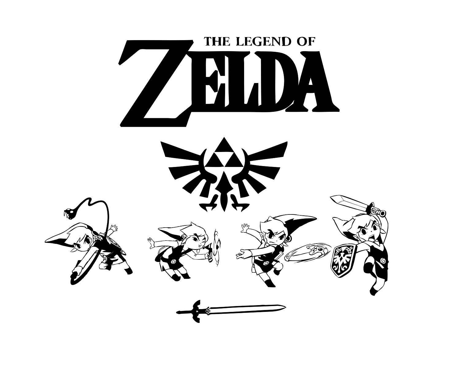 Download Legend of Zelda SVG bundle
