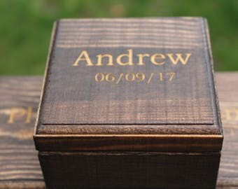 Groomsmen Gift Box, Small Box, Personalized Boxes, Custom Gift Boxes, Engraved Gift Boxes, Personalized Gift Boxes, Whiskey Stone Box, Box