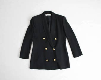 black military blazer | ilie wacs | black wool blazer