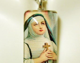 Saint Therese of Lisieux pendant with chain - GP12-170