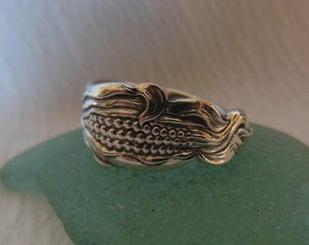 Reserved for T. Corn Antique Spoon Ring Sterling Silver Size 5
