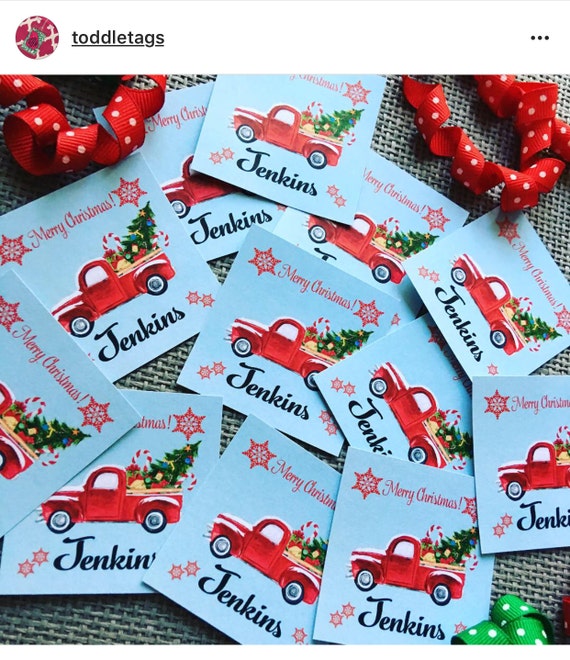 Items similar to Christmas Labels Monogrammed Christmas Labels Christmas Card Labels