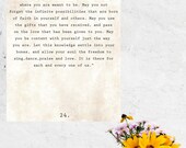 St. Theresa Quote Prayer 36x24 inches Gallery Wrapped Canvas with Wood Frame on Back for Easy Hanging