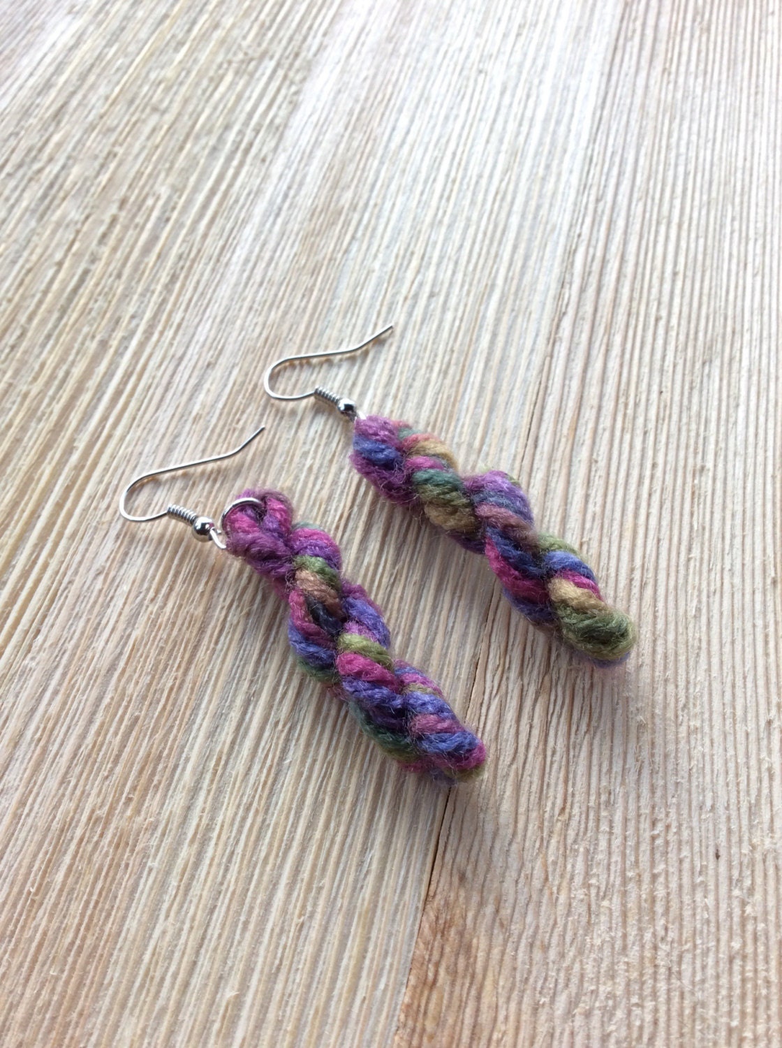 Yarn Skein Earrings Knitter Earrings Gift for Her