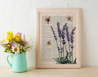 Lavender Wall Art lavender | etsy Lavender Wall Art lavender | etsy