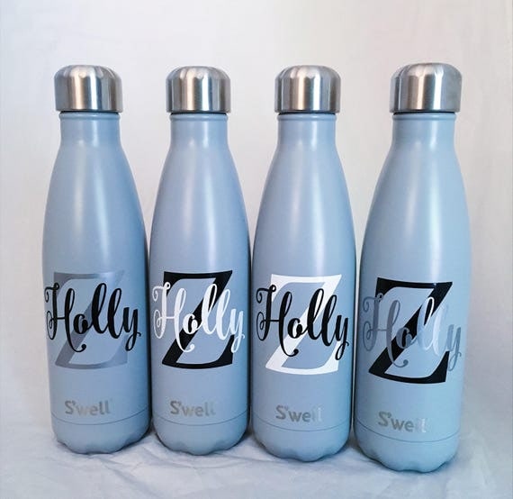 Personalized S'well Bottle - Big Initial and Name, S'well Bottle, Swell Bottle, Monogram S'well Bottle