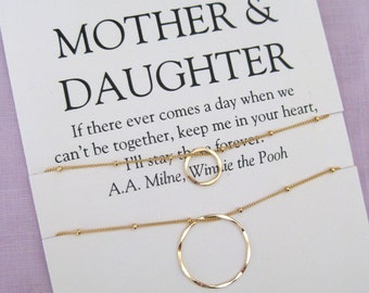 Mom. MOTHER Daughter Jewelry. 50th birthday Gift Mother Daughter Necklace . 60Th BIRTHDAY Mother Daughter. Delicate Gold Eternity Necklace