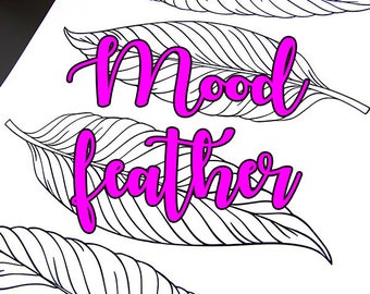 Printable Mood Feather for A5 planner or bullet journal