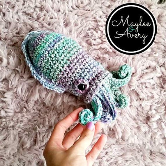 Cuttlefish Crochet PATTERN Crochet / PDF / Digital Download