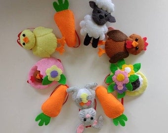 Felt Easter decorations