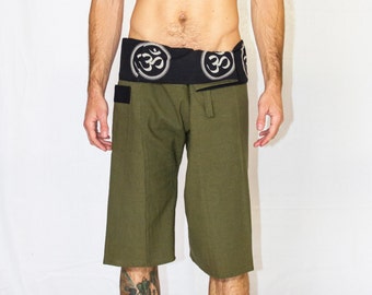 Men's Harem Pants, Thai Fisherman Pants, Sacred Geometry Clothing, Harem Pants, Men's Yoga Pants, Buddha, Festival Clothing Men, Burning Man