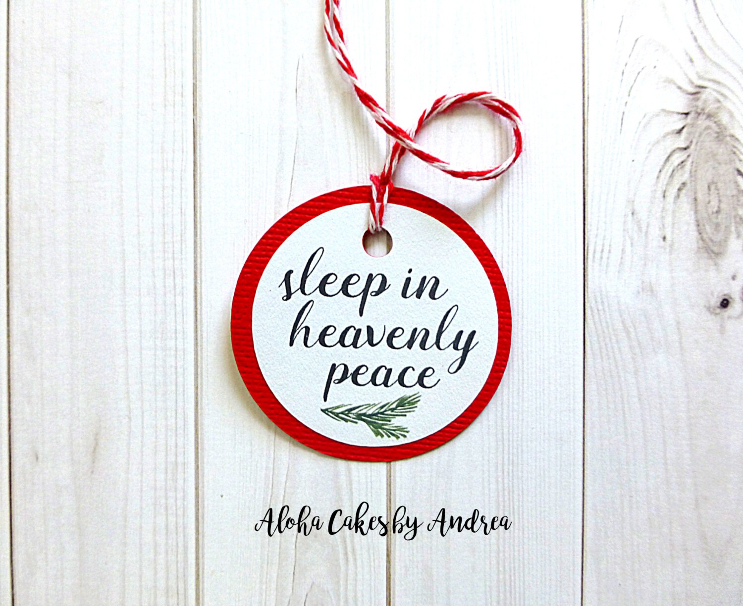 Sleep In Heavenly Peace Tag Blanket Gift Tag Teacher Gift