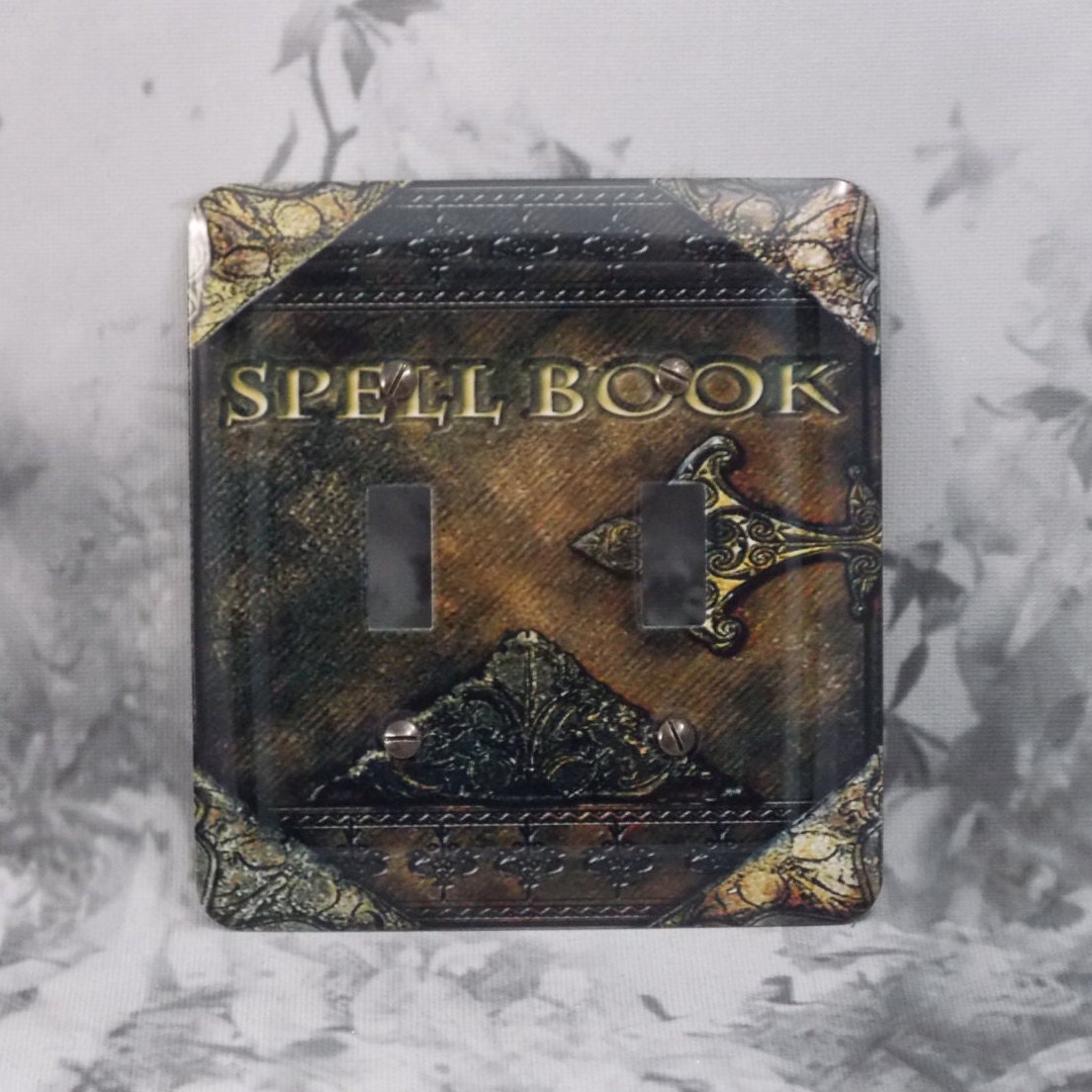 Metal Spell Book Light Switch Cover Spell Books 2T Double