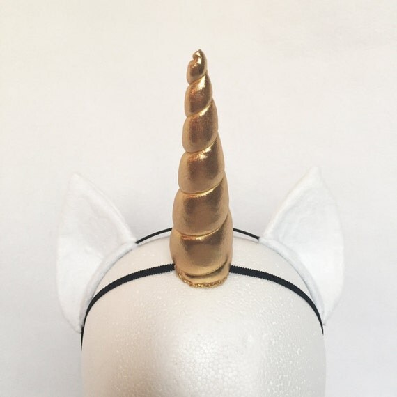 white and gold unicorn set unicorn horn and ears unicorn