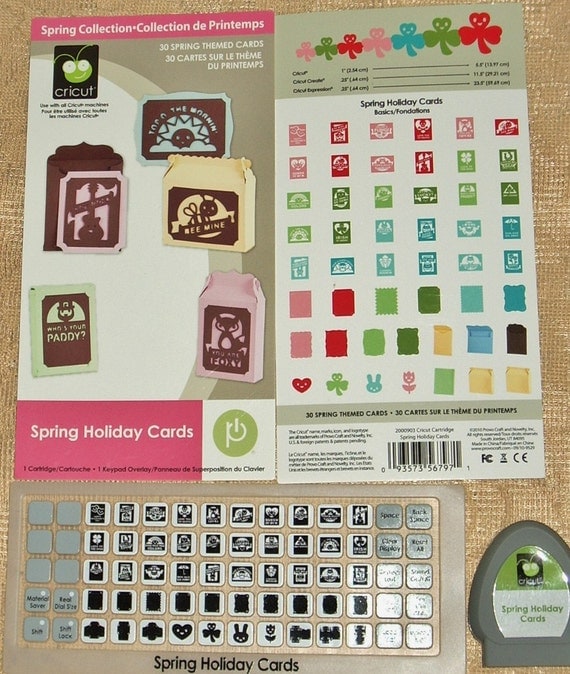 Cricut Cartridge Spring Holiday Cards Cartridge Spring
