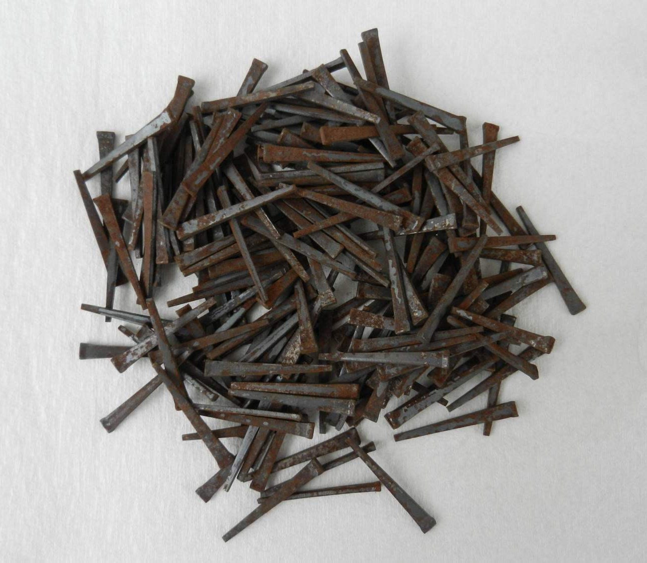 200 Vintage Cut Nails, 2 Inch, Square Nails, Flat Head Nails, Flooring Nails, Salvage, Antique