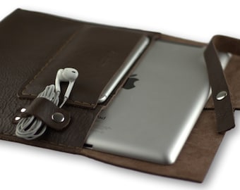 Handmade leather ipad case / NEW İPAD PRO 12.9'' \ Dark brown