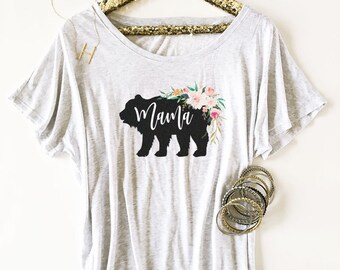 Mama Bear Shirt Momma Bear Shirt Mom Shirt Mothers Day Gift Mothers Day Shirt New Mom Shirt Baby Shower Gift Maternity Shirt (EB3202RTB)