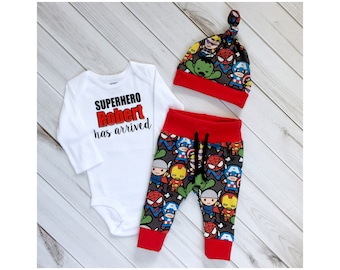 Coming home outfit,Superhero outfit, baby superhero, Newborn boys going home outfit, superhero bodysuit, superhero theme