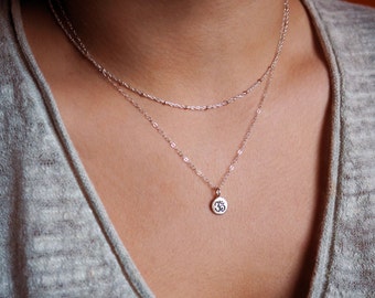 Sterling Silver Om Necklace, Yoga Necklace, Gift for Her