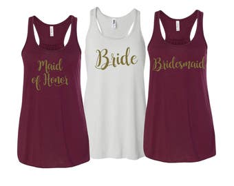 Flowy Tanktops, Bridesmaid Flowy Tanks, Bachelorette Party Tank Tops, Bridesmaid Tanktops, Bachelorette Party Shirts, Bridesmaid Tanks