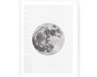Moon Wall Art planet wall art | etsy Moon Wall Art planet wall art | etsy