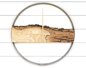 wine barrel ring clock