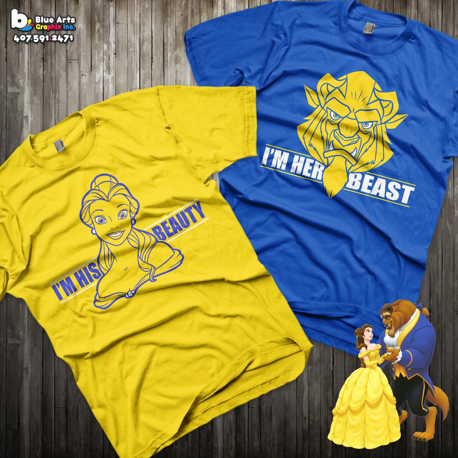 beauty and the beast family birthday shirts