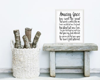Amazing Grace Wall Decor amazing grace song | etsy Amazing Grace Wall Decor amazing grace song | etsy