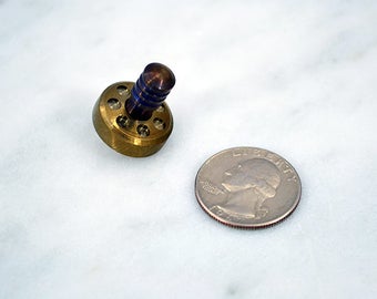 Pocket Spin Top - All Stainless Steel - Gold-like anodize - Metal Spinning Top