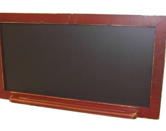 Country Rustic Horizontal Chalkboard with Tray