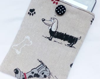 Dogs E-reader cover E-reader Book Sleeve Kindle Sleeve Kindle cover Kindle case iPad case iPad cover Tablet cover Tablet case Padded cover