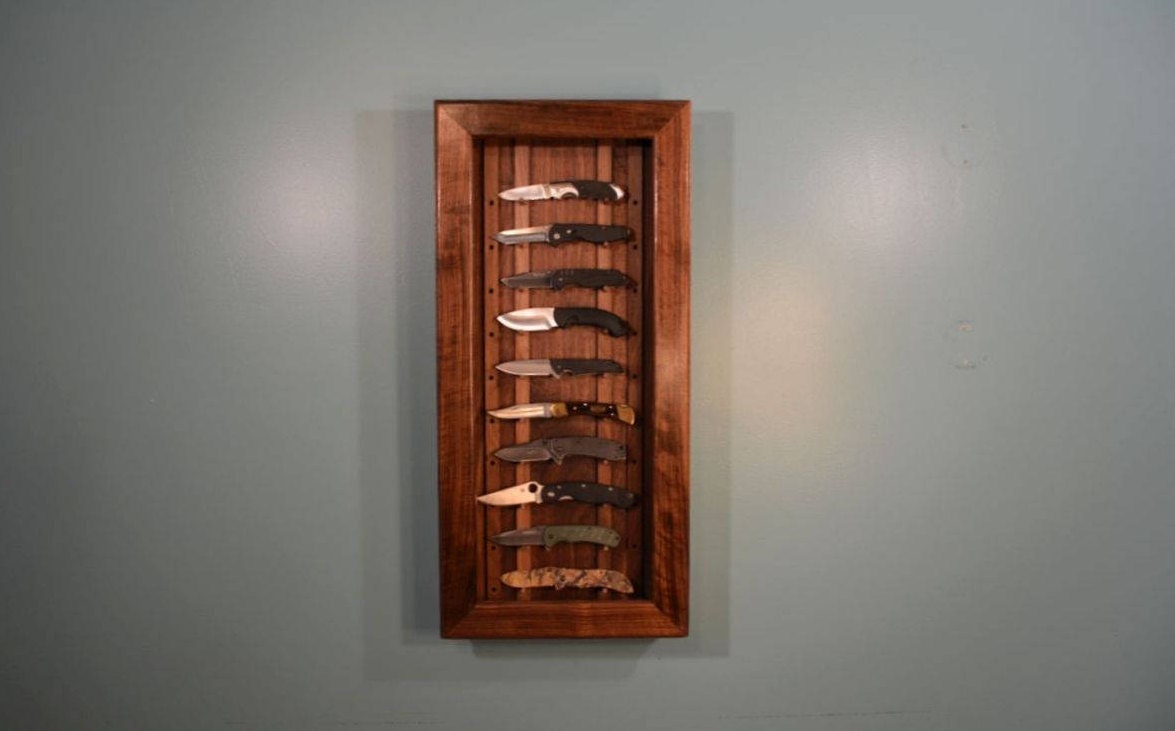 Knife Display Case Wall Mounted Knife Display