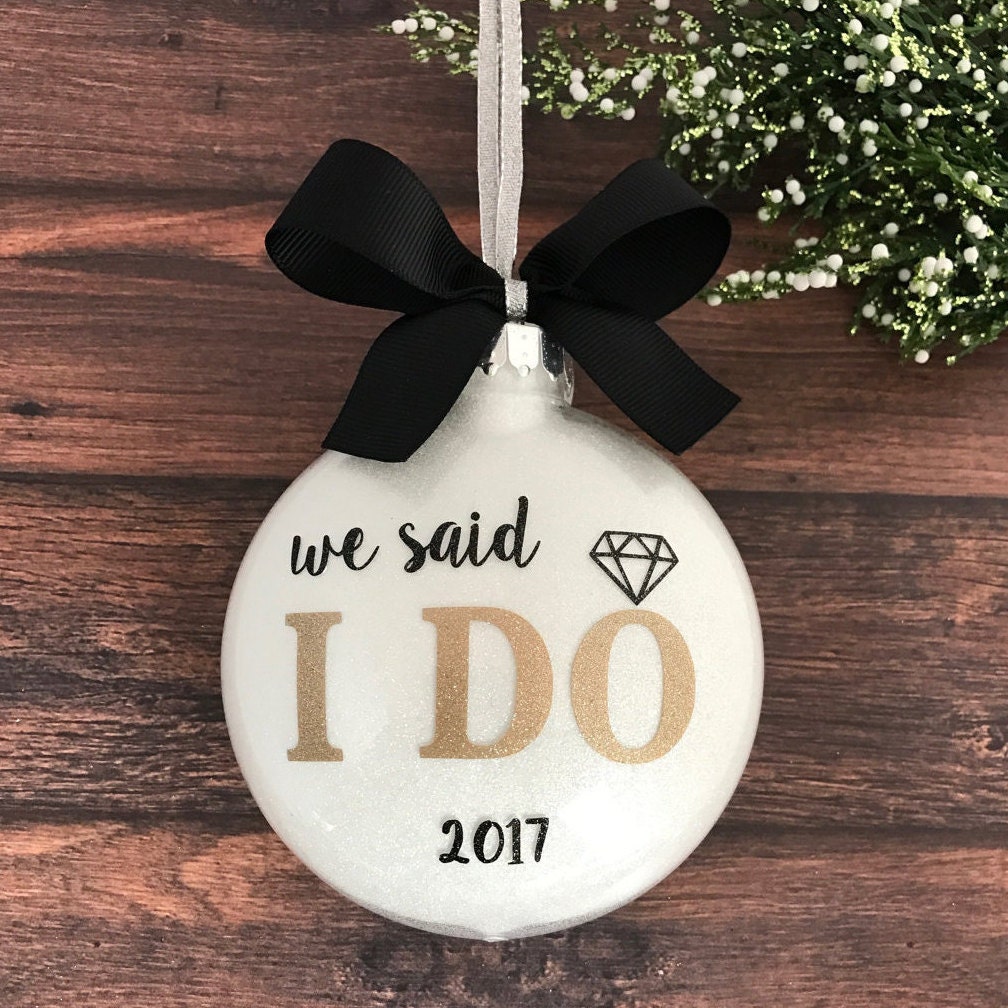 Our First Christmas Ornament Married Just Married Ornament