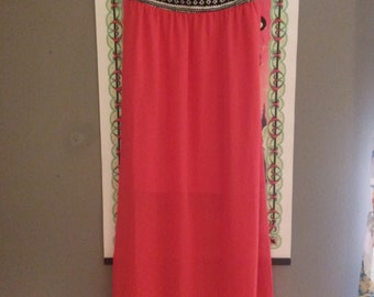 strapless tribal print maxi dress