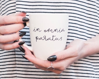 Gilmore Girls in omnia paratus coffee mug, life and death brigade, gilmore girls mug, gilmore girls quotes, Stars Hollow mug, gift