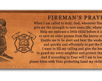 Firefighter prayer | Etsy