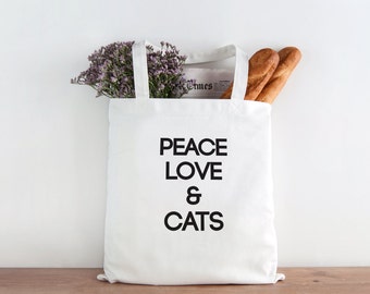 Download Peace love cats | Etsy