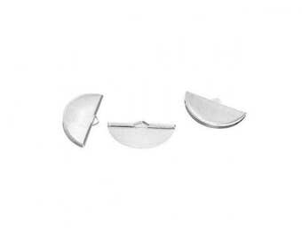 10 tips curved Ribbon 28mm silver