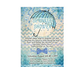 baby sprinkle invitation, baby boy sprinkle invitation, baby shower invites, baby boy shower invitation, printable digital invitation