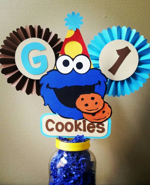 Cookie Monster Centerpiece Cookie Monster Table Decor Cookie