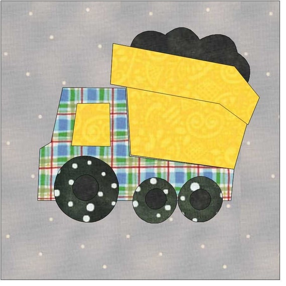 dump-truck-applique-pattern-applique-pattern-quilt-applique