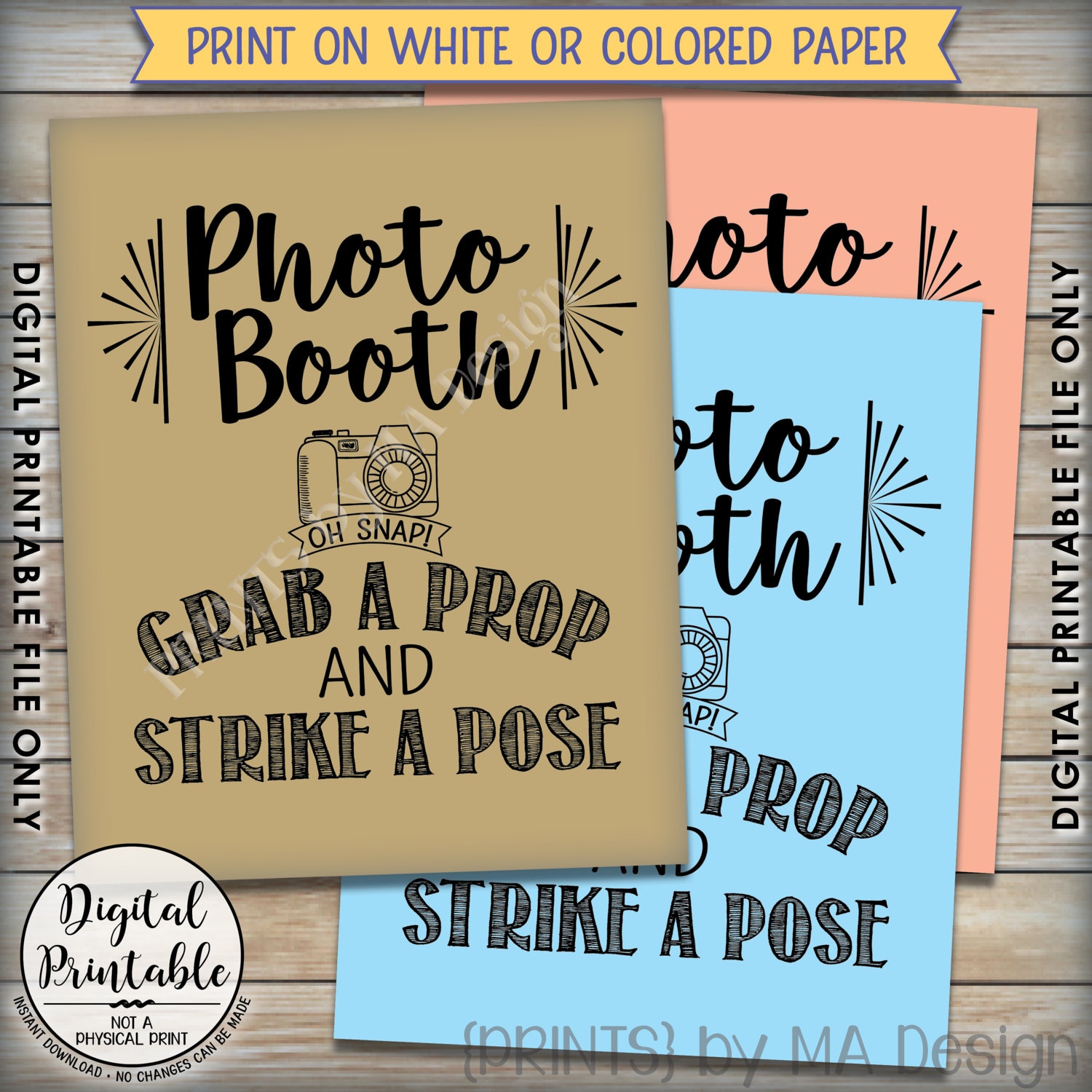 Photobooth Sign Grab A Prop And Strike A Pose Photo Booth Selfie Sign