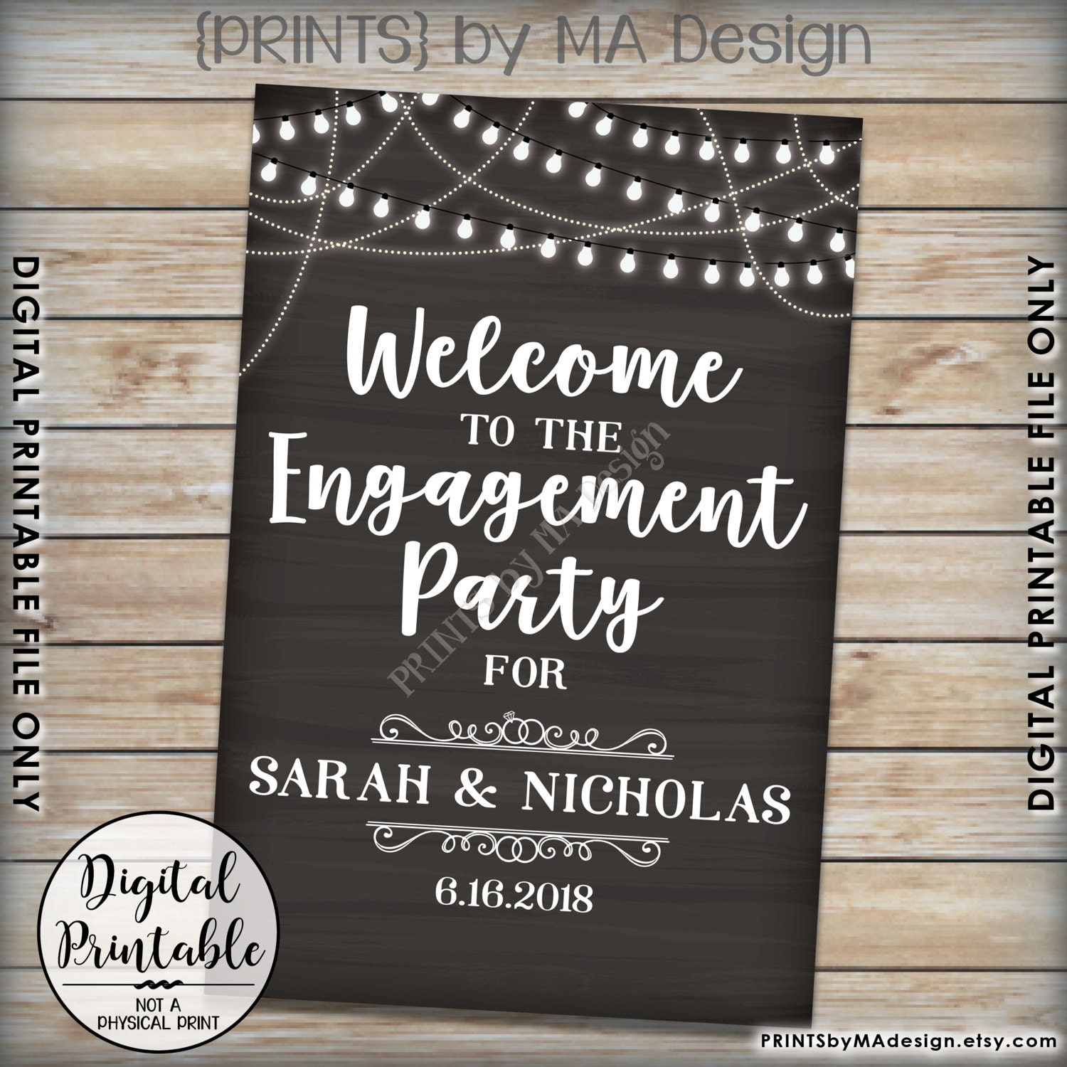 Engagement Party Sign, Engagement Celebration, Engagement Party